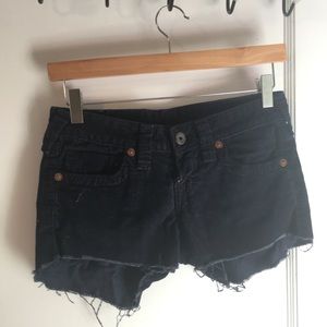 Lucky Brand Navy cut off shorts